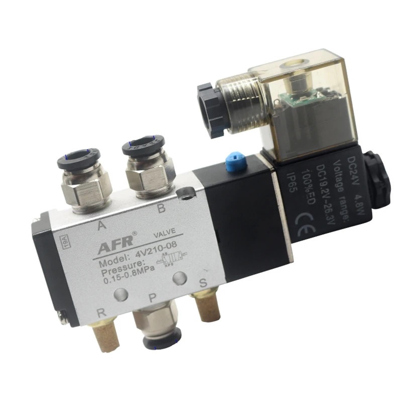 VSPPJYFG 4V310-15 2 Position 5 Way 4V310-10 12V 24V 110V 220V air Valve Pneumatic Valve Solenoid Valve(DC12V)