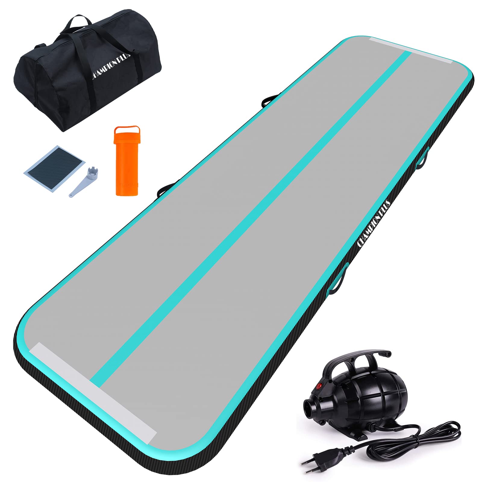 Inflatable Air Mat Track Tumbling Mat 3/4/5/6 m Gymnastics Mat Gym Mat with Electric Air Pump, Yoga Mat, Camping Training Mat, Fitness Yoga Sports Mat