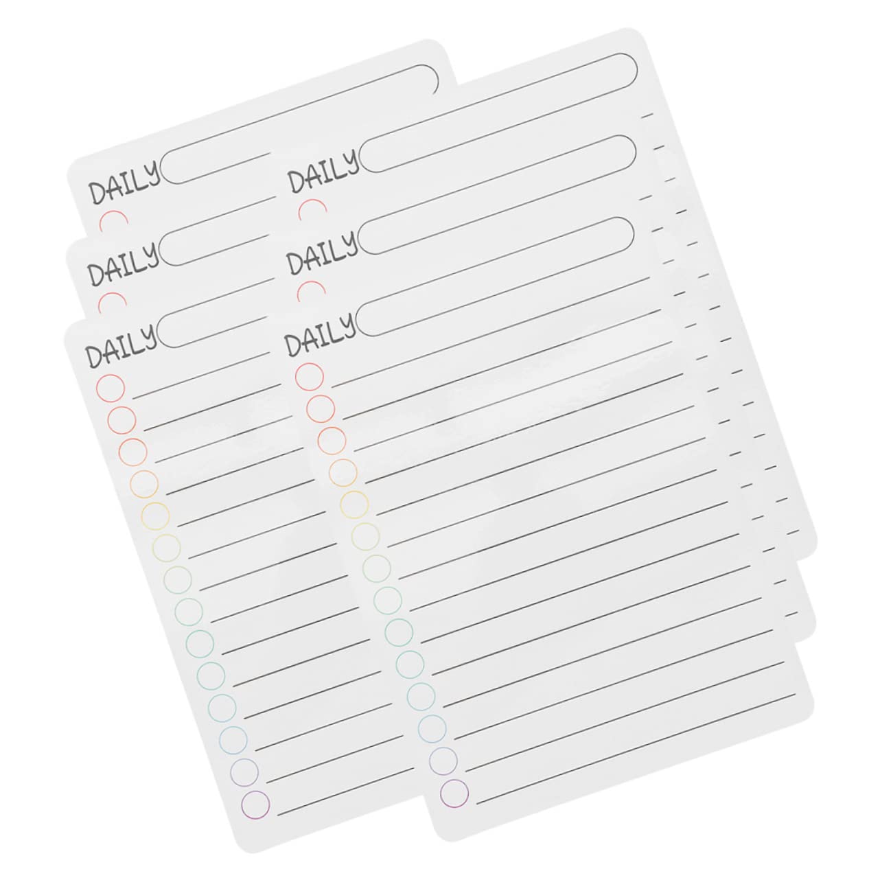Lurrose 30 Pezzi Programma Giornaliero Blocco Note Magnetico Bordo Magnetico Del Menu Cancellazione A Secco Bordo Del Menu Planner Giornaliero Bordo Programma Magnetico Planner