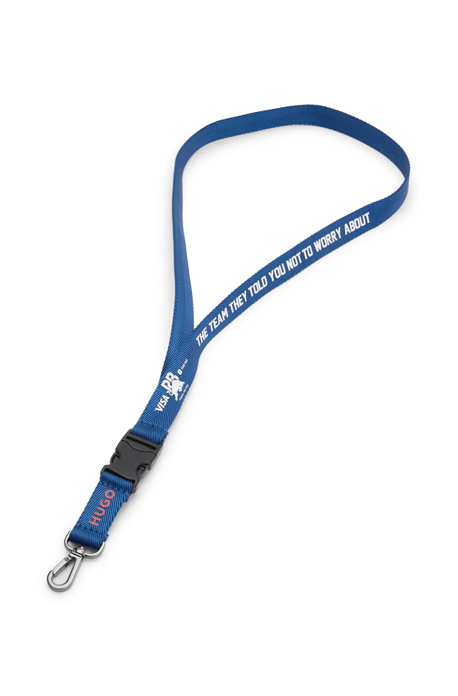 Hugo Unisex Navy Blue Visa Cash App Rb F1 Lanyard