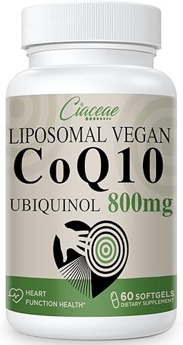 Miniatura 2 de Ciaceae Liposomal CoQ10 800mg 1PCS Bundle con Ubiquinol CoQ10 600 mg cápsulas blandas con Omega-3 y Shilajit y PQQ 2PCS