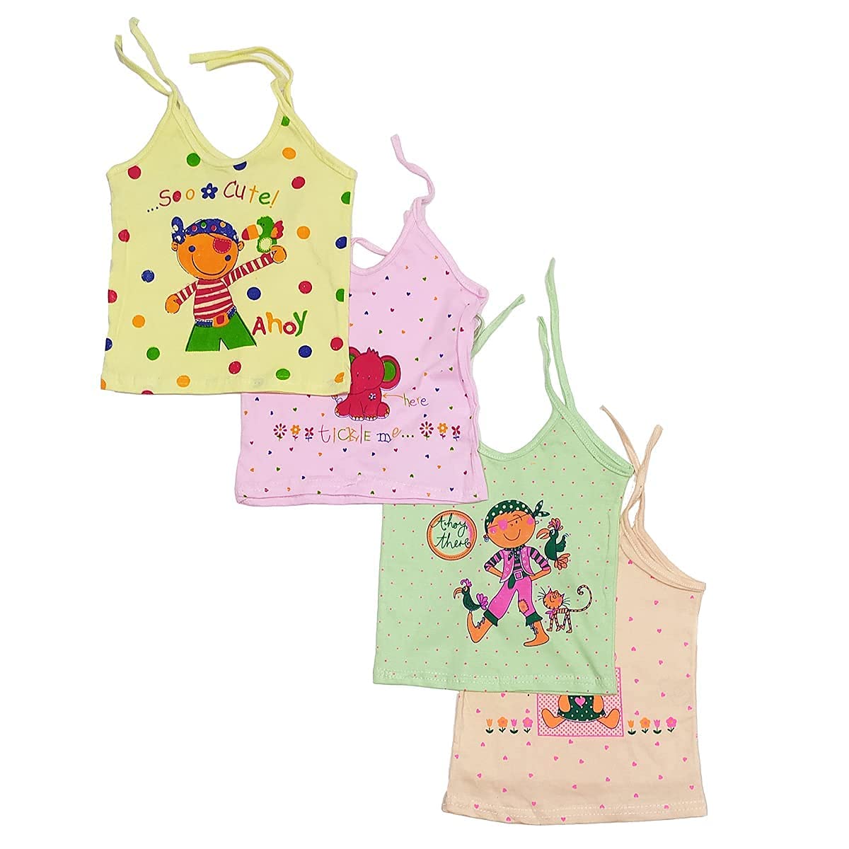 KD ZONENew Born Baby Cloth, Boy’s & Girl’s Jhabla, Cloth Set Combo, Hosiery Soft Cotton Material Knot Type, Printed Casual Dress ( 0-6 Month ) Multicolor, Multicolour, M