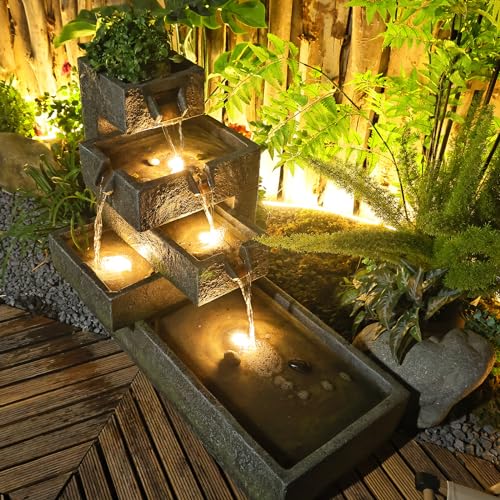 Tankana Tiered Water Fountain Outdoor Garden thumb #1