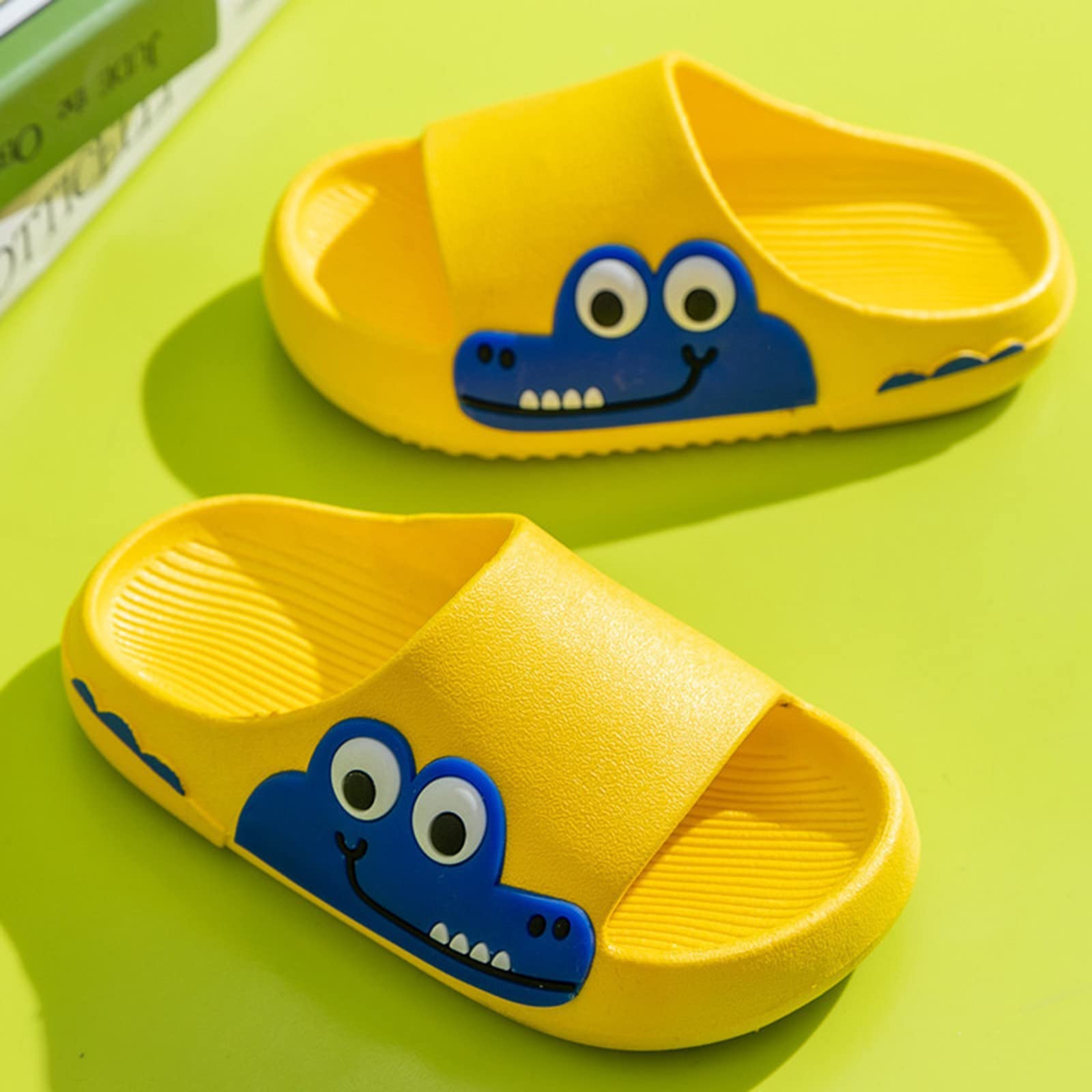 Chanclas de baño para niños y niñas 27 - Zapatillas de estar por casa con suela suave, antideslizantes, zapatillas de playa, zapatillas de verano, ligeras, para interiores y exteriores