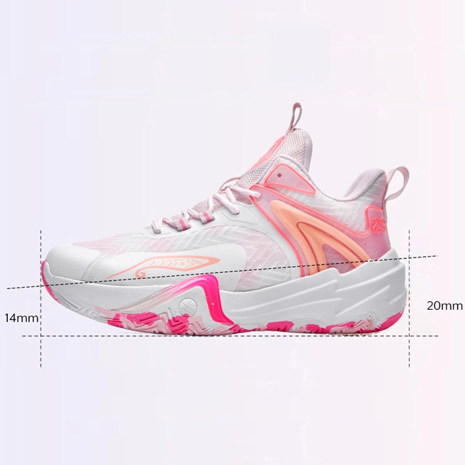 Basketball Shoes for Women Fashion High Top Athletic Sneakers Lightweight Volleyball Shoes Walking Running Outdoor Sport Shoes - Image 4
