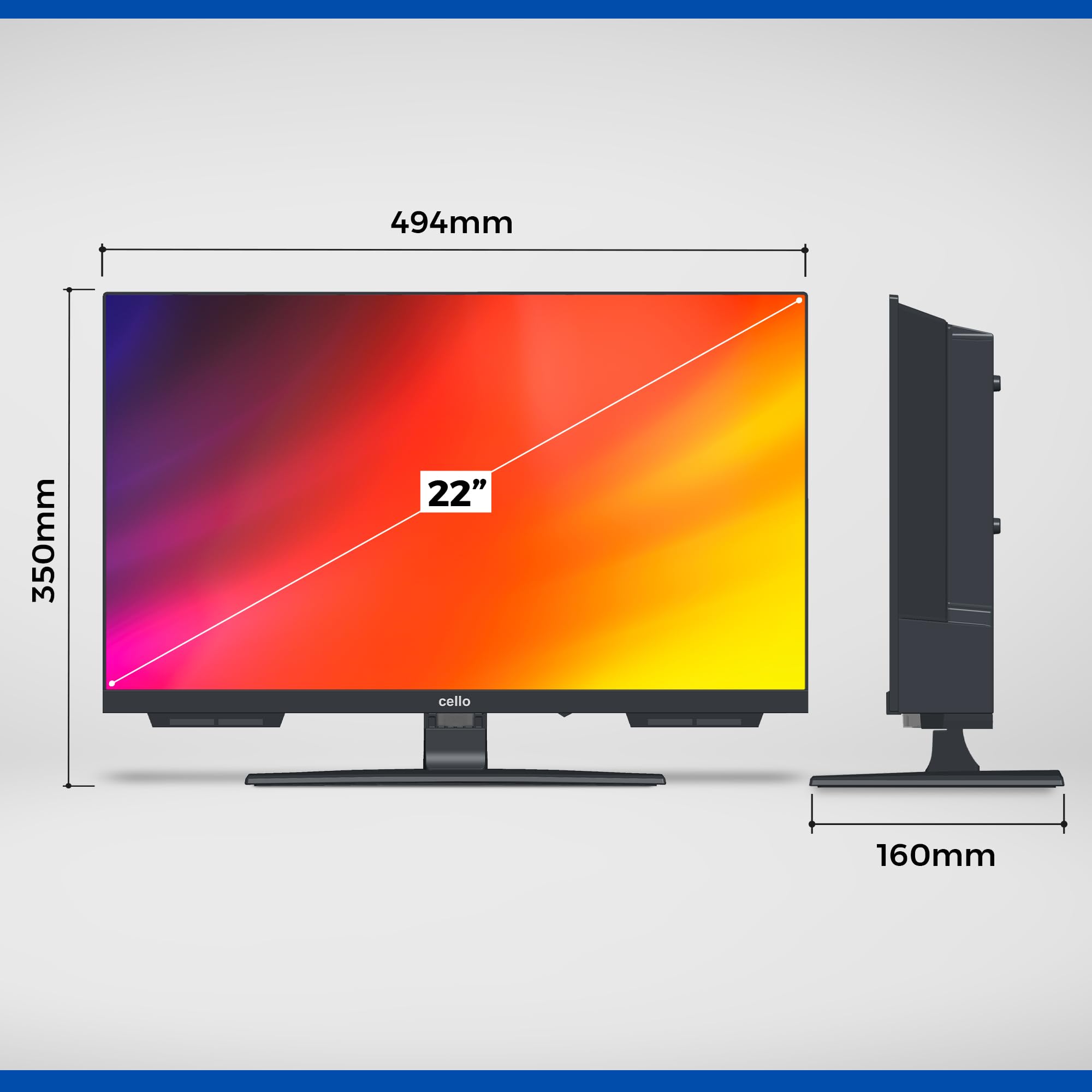Cello C2224WSH-Smart-Fernseher ohne Rahmen 22" – Bild 2