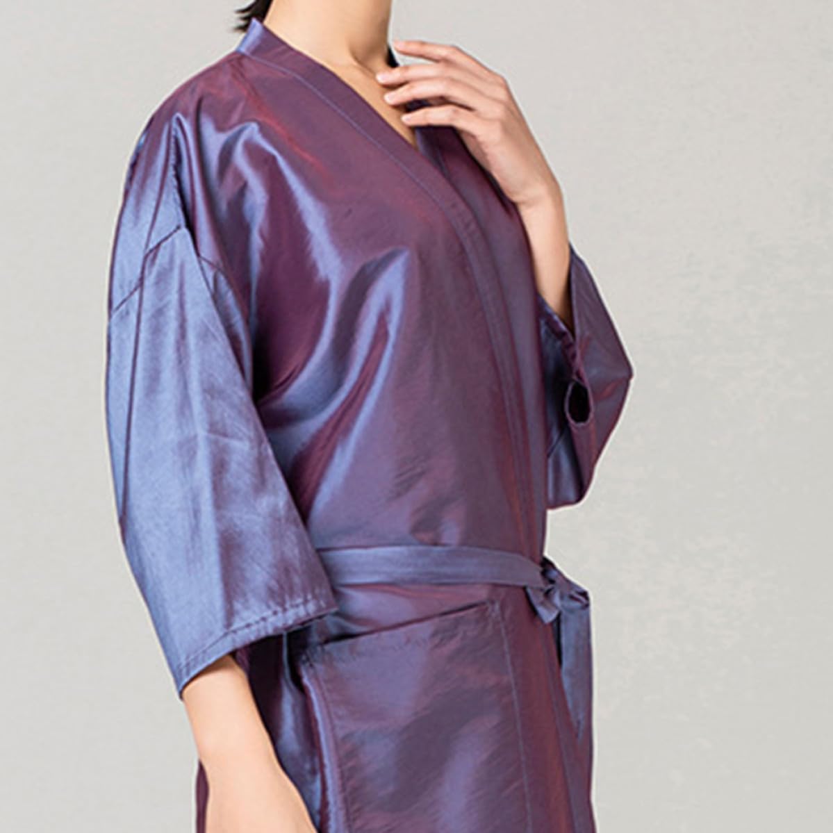 LABRIMP Waterproof Purple Barber Apron Hair Cutting Apron Hair Dyeing with Quick Dry Feature Fashionable and Comfortable Sleepwear Design