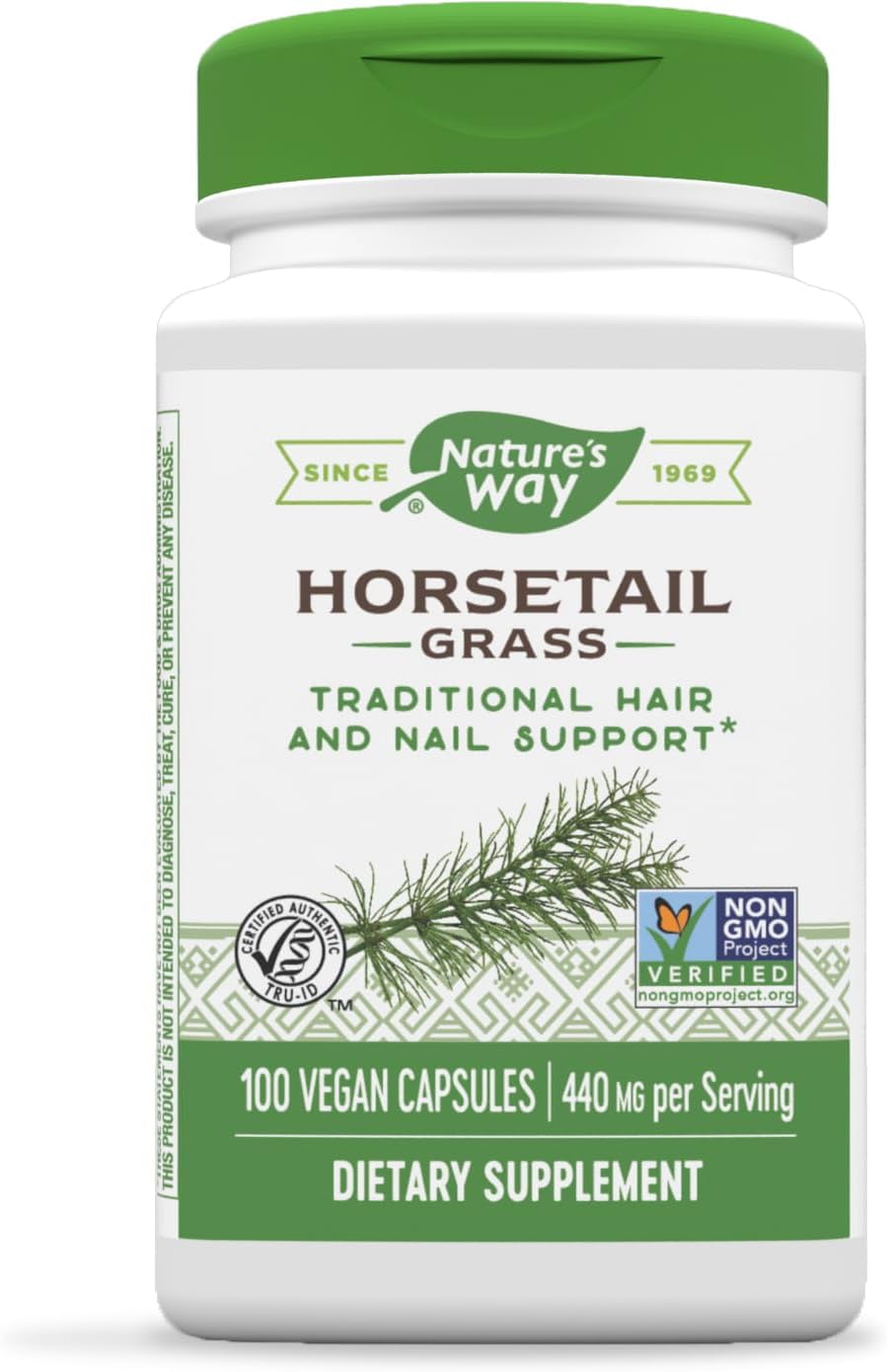 Nature&amp;#39;s Way Premium Herbal Horsetail Grass 440 mg 100 VCaps