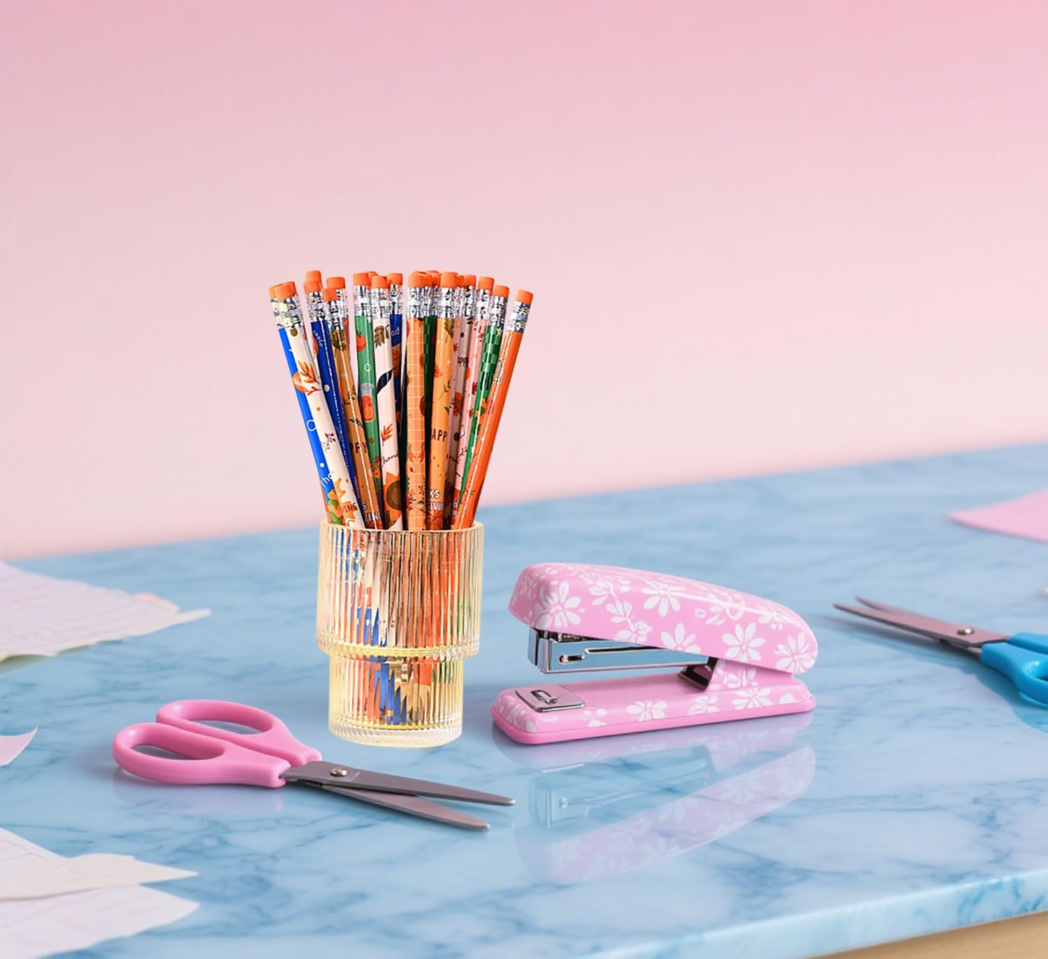 192pcs Thanksgiving Pencils with Eraser Wood Pencils Bulk for Thanksgiving Office Supply (Thanksgiving, 192)