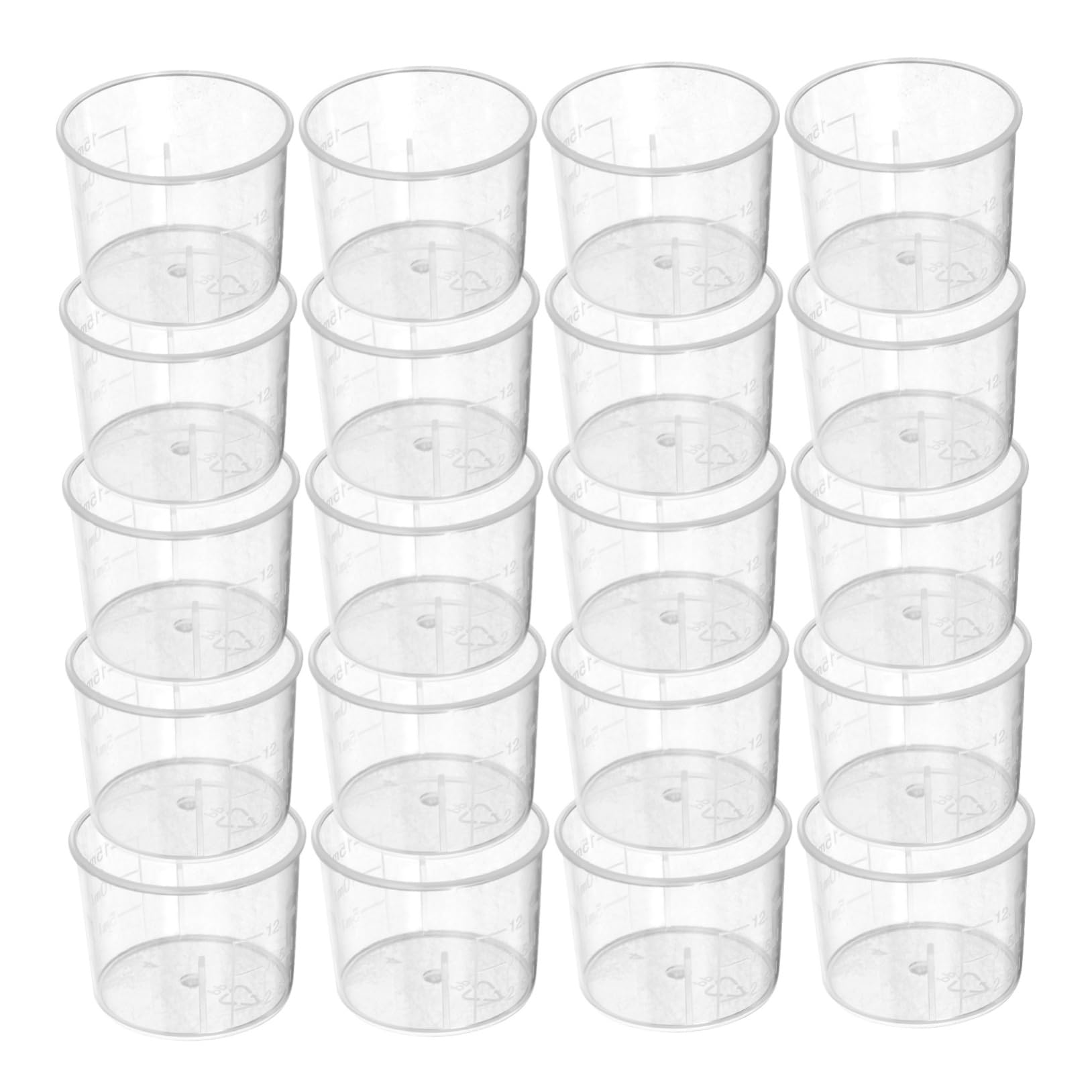 GLEAVI 300 Pièces Petite tasse à mesurer en plastique verre mesureur cuisine verre mesureur plastique Tasse mesure cuisine outils de mesure de liquides tasses de laboratoire Réutilisable