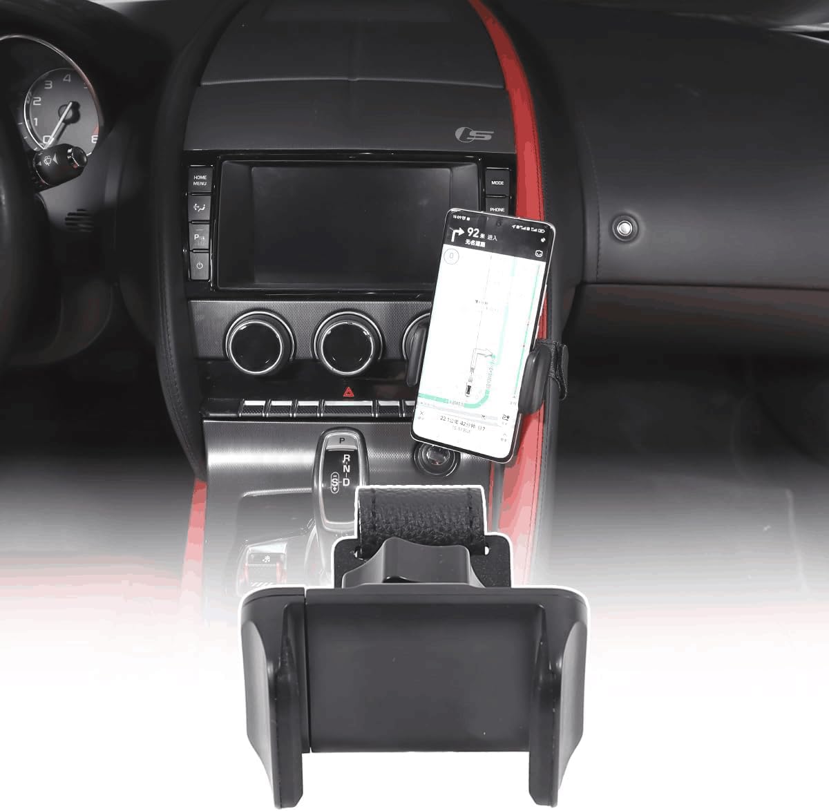 JONKOKO Car Central Control Armrest Car Phone Mount for Jaguar F-Type 2013-2024 Auto Mobile Phone Holder Accessories (Style C)