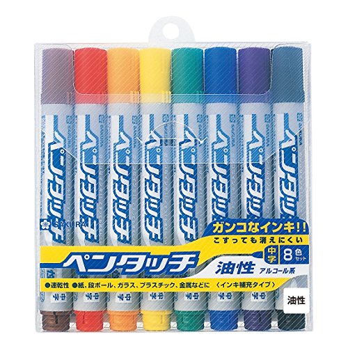 くれはさん専用 Amazon | サクラクレパス 油性ペン ペンタッチ 中字 8色 PK-M8