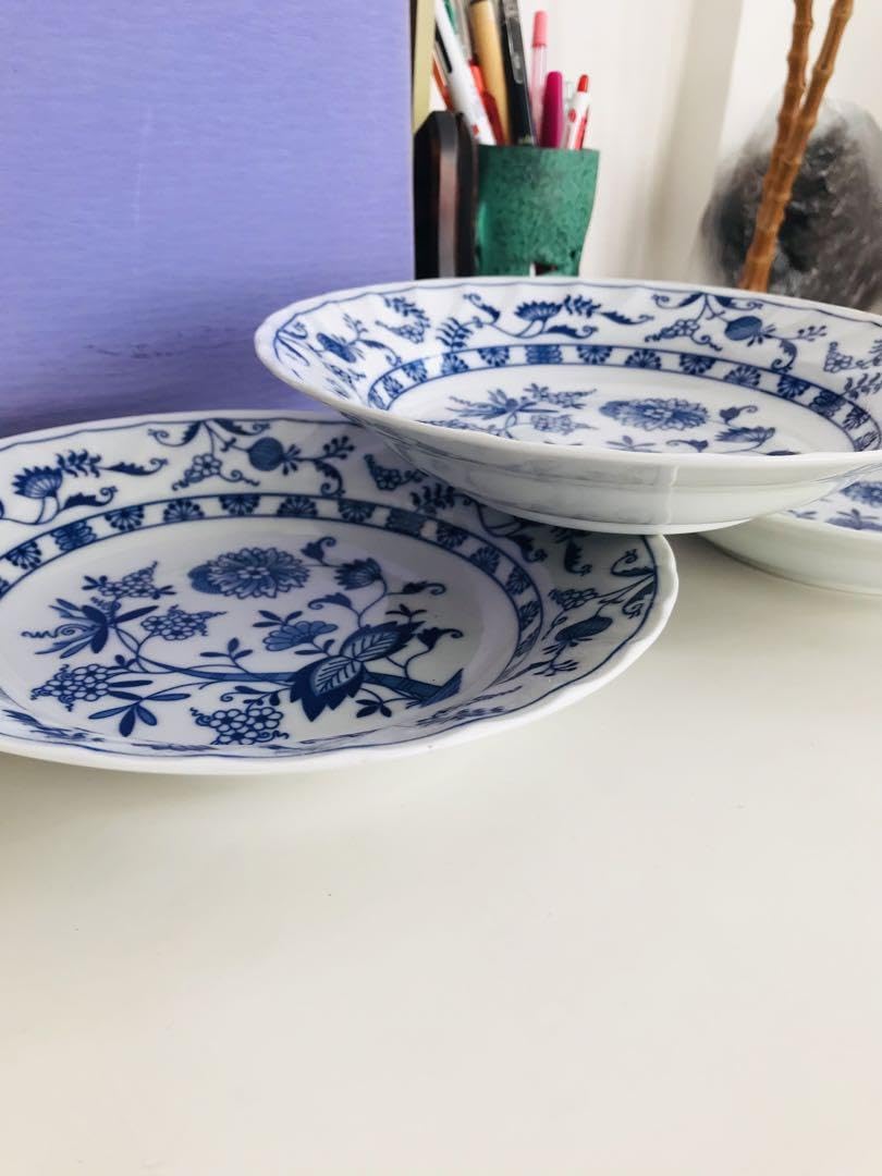 Amazon.co.jp: ブルーエルベ 三洋陶器 blue elbe by sanyo 皿3枚