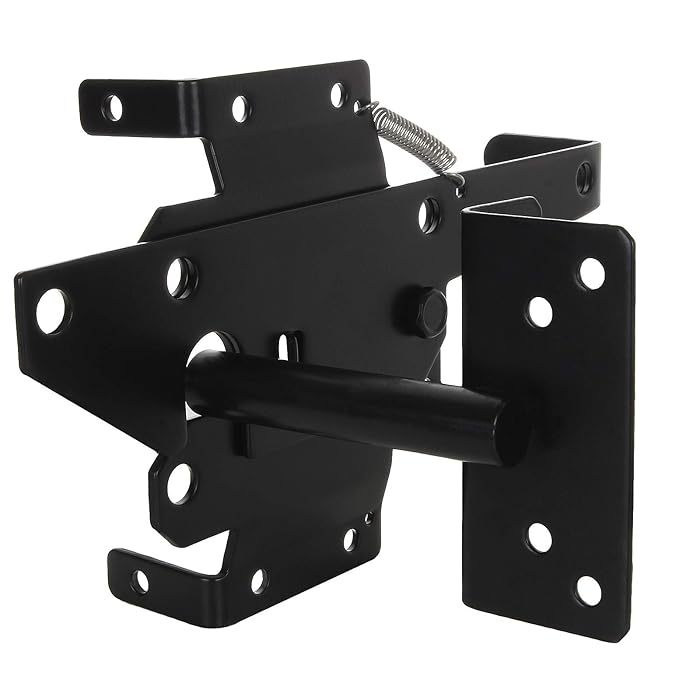 Buy Abuff SelfLocking Gate Latch, Two Sided Gate Latches, Heavy Duty