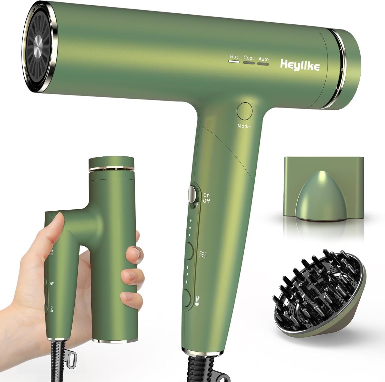 Amazon.com: High-Speed Plasma Ion Hair Dryer, Foldable 1500W