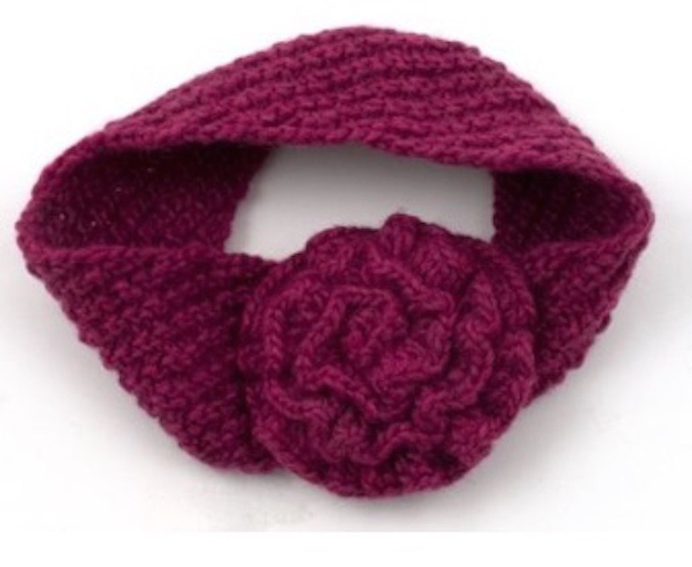 World Finds Posy Woolen Headband Fair Trade One Size Berry