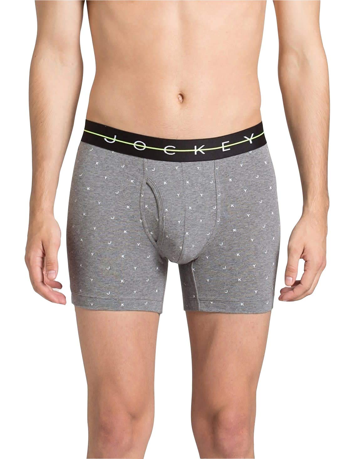 jockey Mens Printed Trunks (Grey_Medium)-picture-23