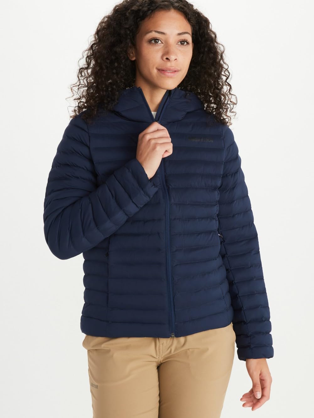 Marmot Damen Wm's Echo Featherless Hoody Ultra-leichte isolierte Winterjacke, warme Outdoorjacke mit Kapuze, wasserabweisende Steppjacke, winddichte Funktionsjacke, klein packbar (1er Pack)