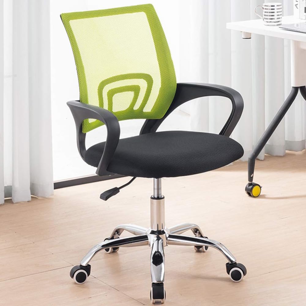Karnak Mesh Executive Office Home Chair (360°) Swivel Ergonomic Adjustable Height Lumbar Support Back K-7825 - Color (Green)