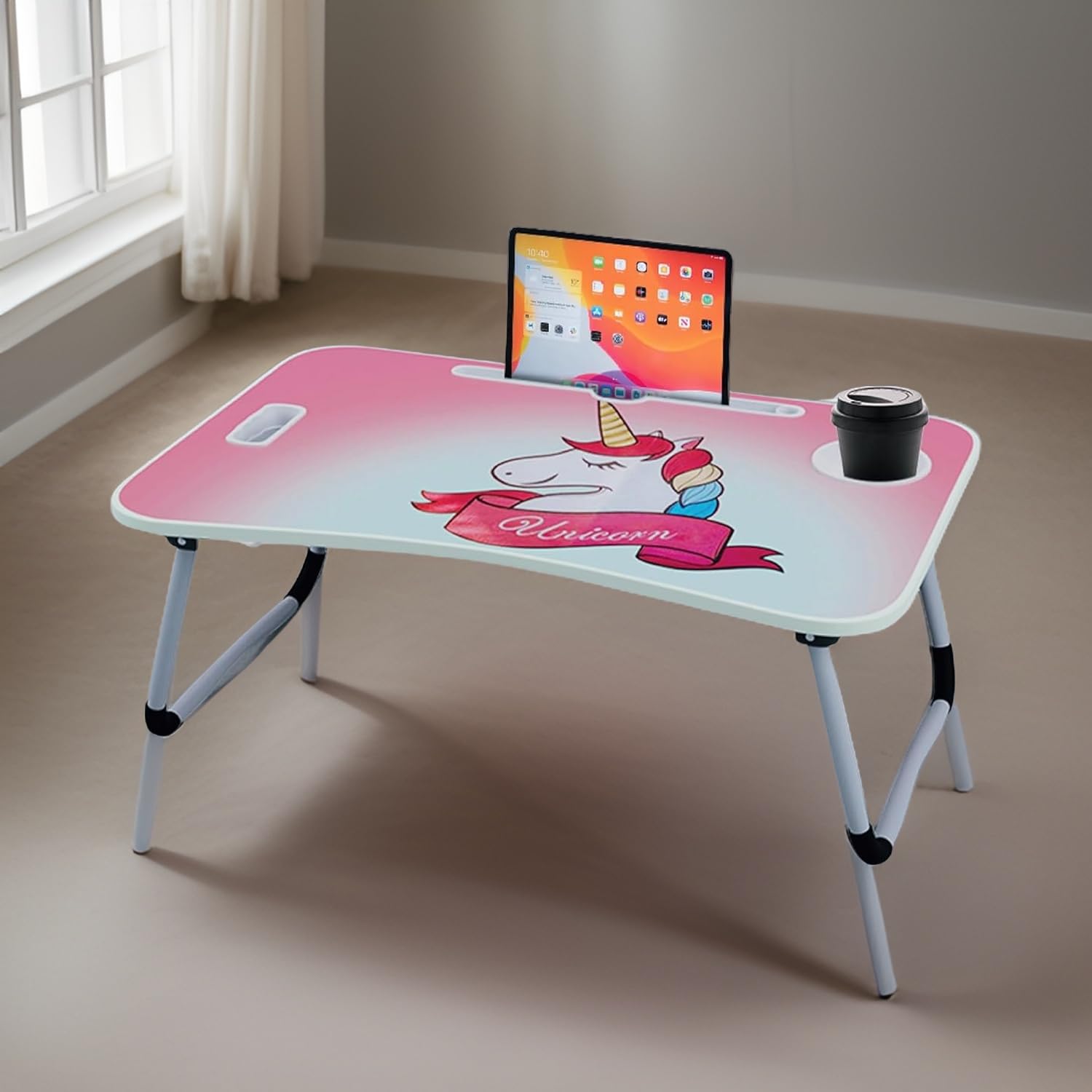 LIDBOX Premium Laptop Stand for Desk,Computer Stand Laptop Table, Phone and Tablet Stand for Desk, Portable Laptop Cup Holder Compatible with Foldable Leg, Laptop,Table===> (C Bidding, Unicorn) (B0CPP7L61T) Amazon Price History, Amazon Price Tracker