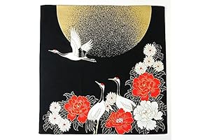 Furoshiki- Japanese Traditional Wrapping (Moon and Crane)