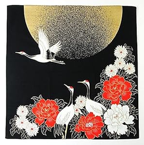 TAYU-TAFU Furoshiki Mond und Kranich 48,3cm