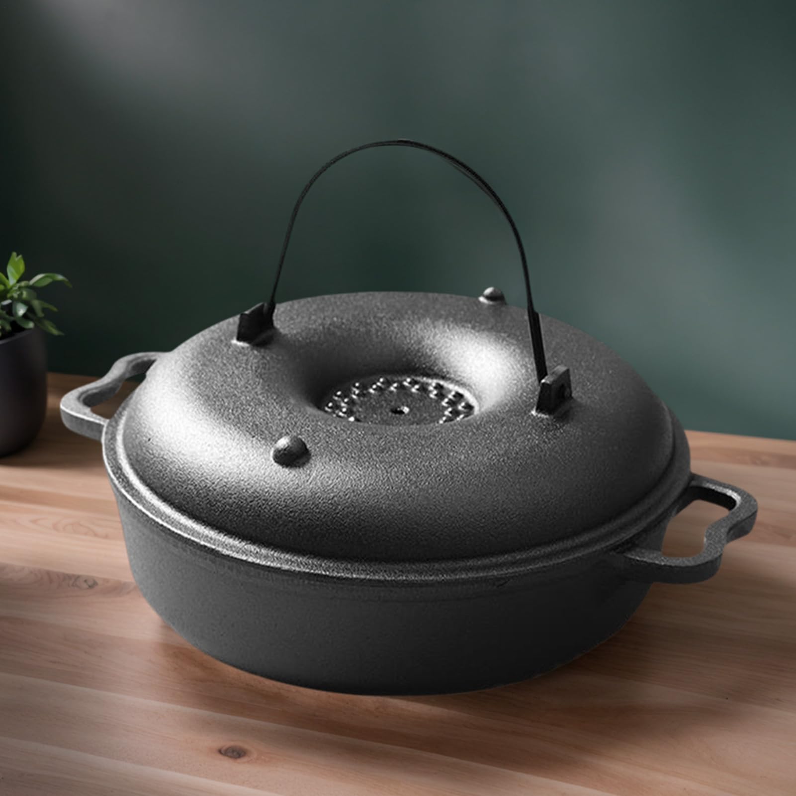 Casseruola In Ghisa Per Zuppa Utensili Da Cucina Per Uso Intenso E | Pentola Olandese In Ghisa Con Coperchio Per La Grigliatura La Cottura Al Forno L'Arrostitura