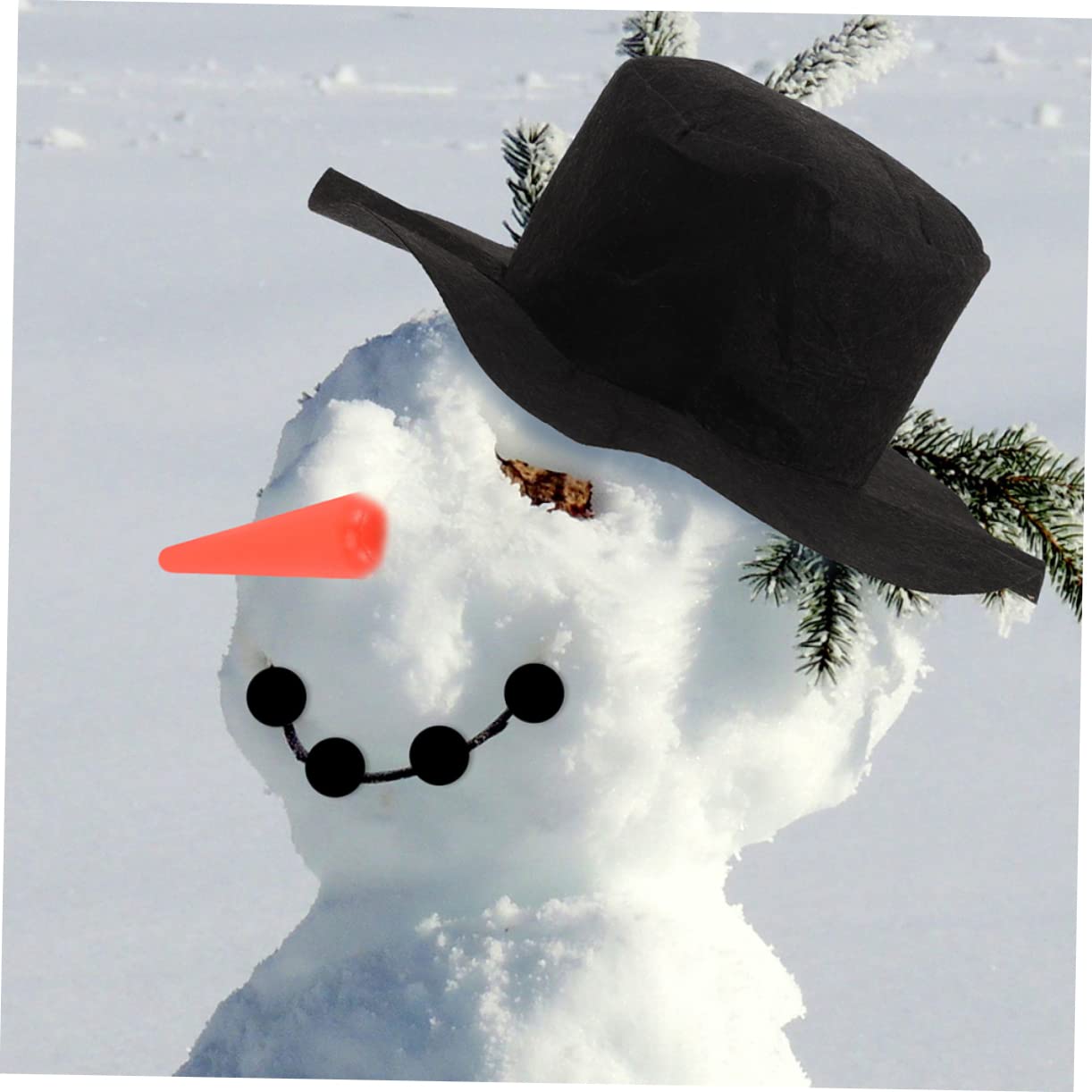 TOPBATHY 3 Sätze Schneemann verkleiden Winter weihnachtsschneemann dekore weihnachtsbekleidung weihnachtsklamotten Schneemann Macht Requisiten Schneemann, der Stütze verziert hölzern