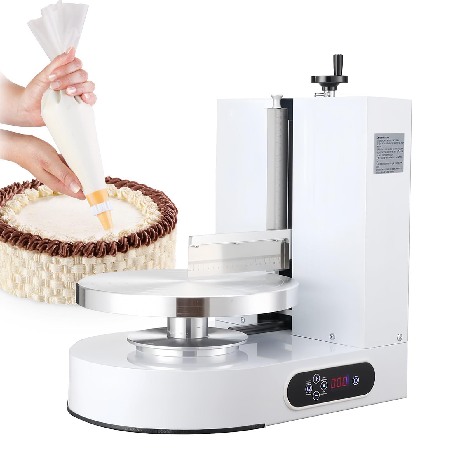 Macchina elettrica per decorare torte con raschietto rotante regolabile per cottura professionale