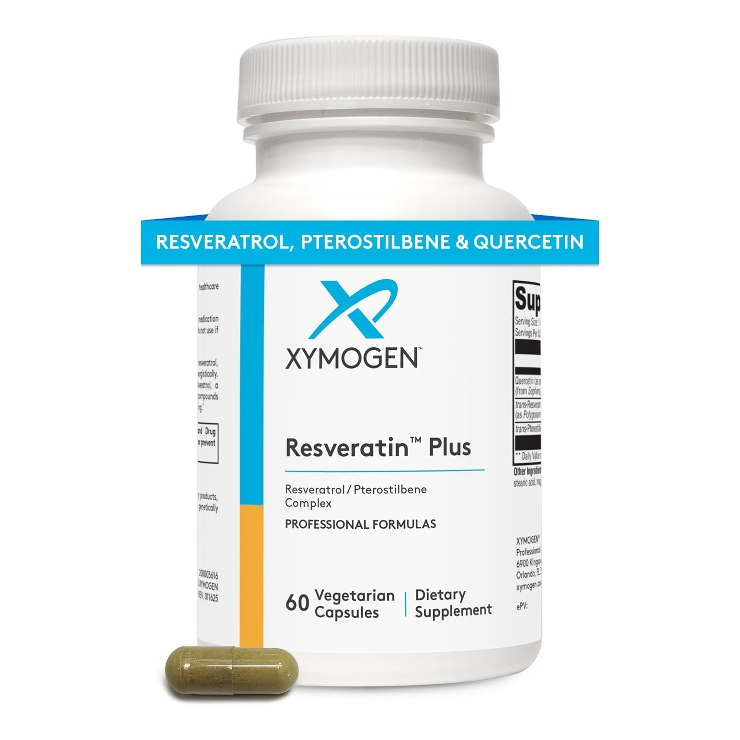 XYMOGEN Resveratin Plus, 60 Capsules