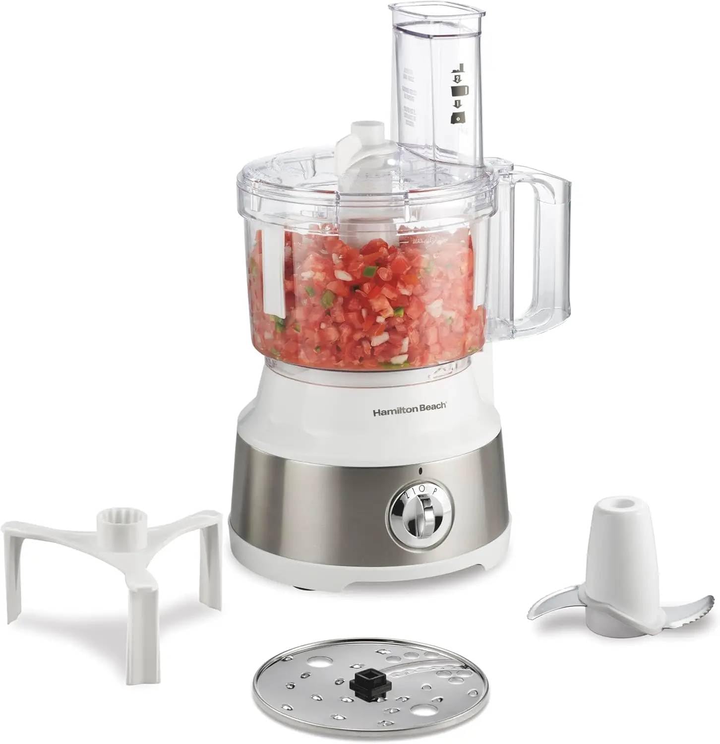 Mann Mart‚High-Capacity Food Processor: Slices, Shreds, Minces, & Purees Vegetables Effortlessly - 10-Cup Bowl with Easy-Clean Scraper-image-39