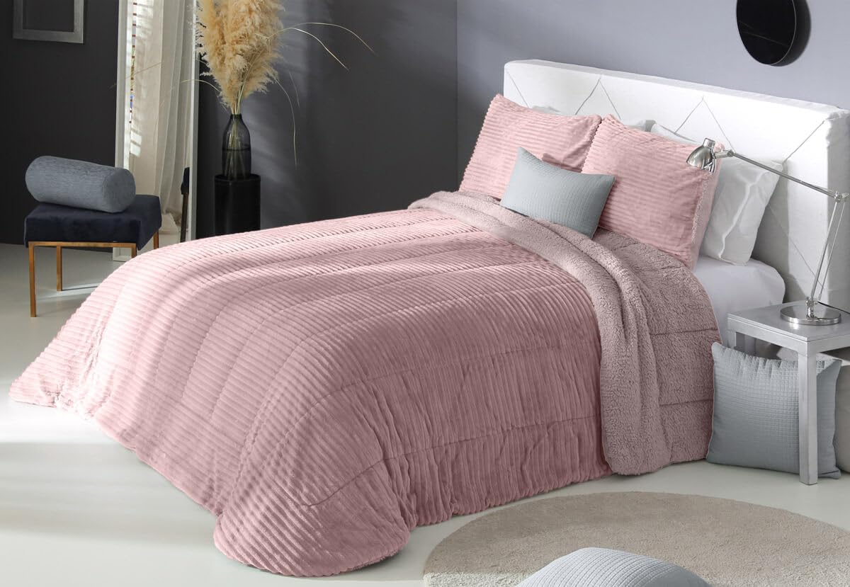 Edredón de Invierno con Sherpa o Borreguito Pradesh del REIG Marti (C.02, Cama 135cm)