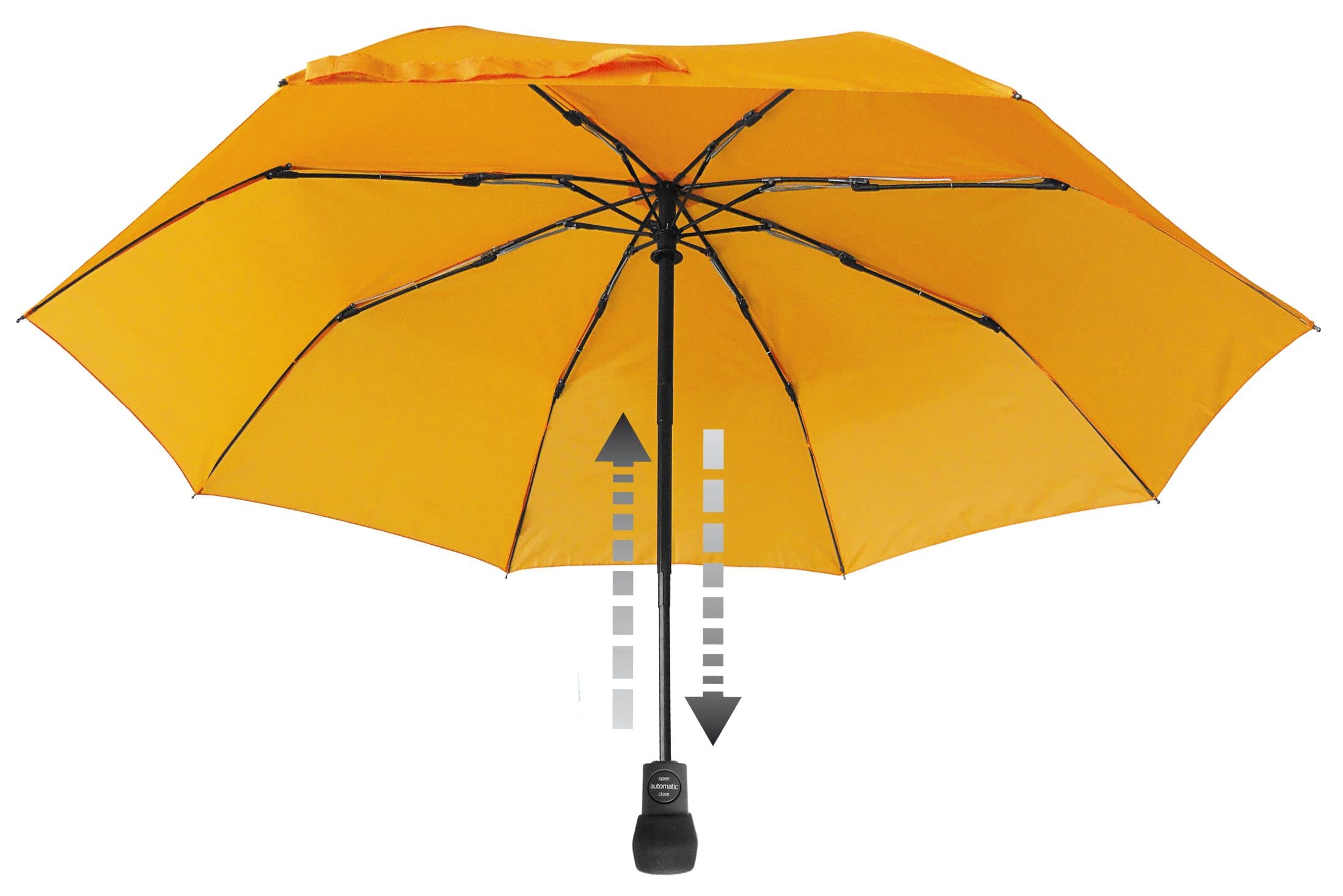 Euroschirm Light Trek Automatic der Sonnen-, Wander-, Regen- & Trekkingschirm Farbe gelb