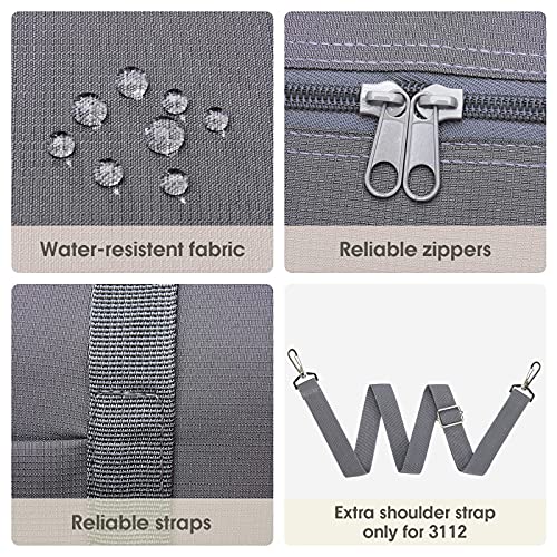 For Spirit Airlines Foldable Travel Duffel Bag Tote Carry on Luggage Sport Duffle Weekender Overnight for Women and Girls (3112 Grey ( with Shoulder Strap))