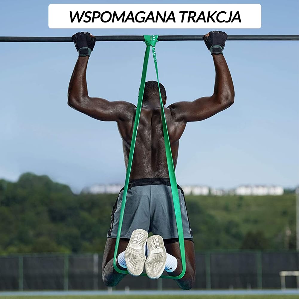 Elastyczne gumy oporowe do podciągania mięśni i fitnessu, idealne do rehabilitacji mięśni, rozciągania i jogi, Gumki o różnym oporze do każdego treningu