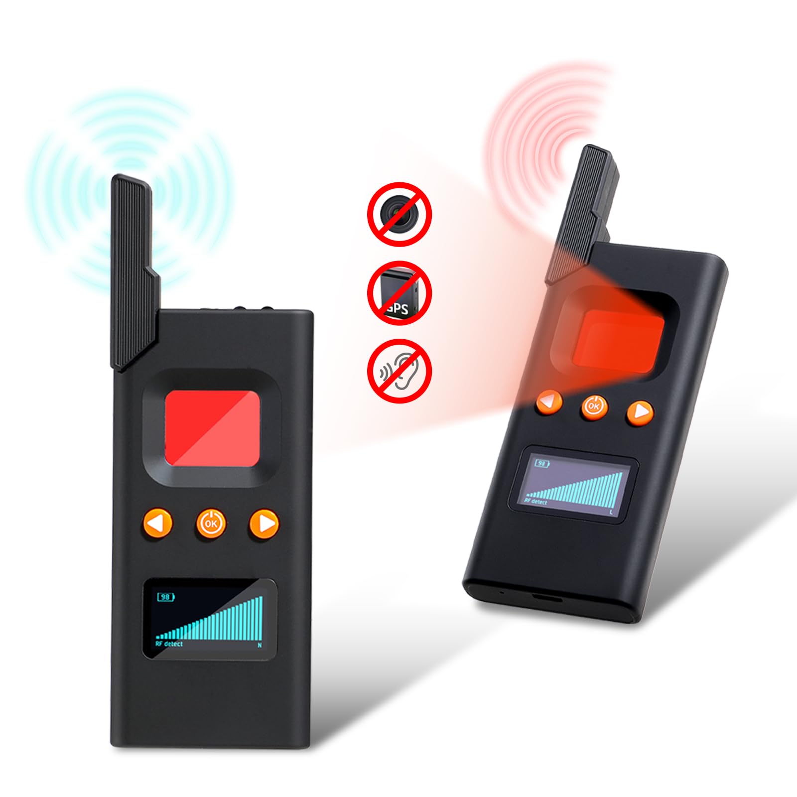 Hidden Camera Detector Anti-Spy Detector Listening Device Detector Camera Finder FG618 Plus Professional Privacy Protector