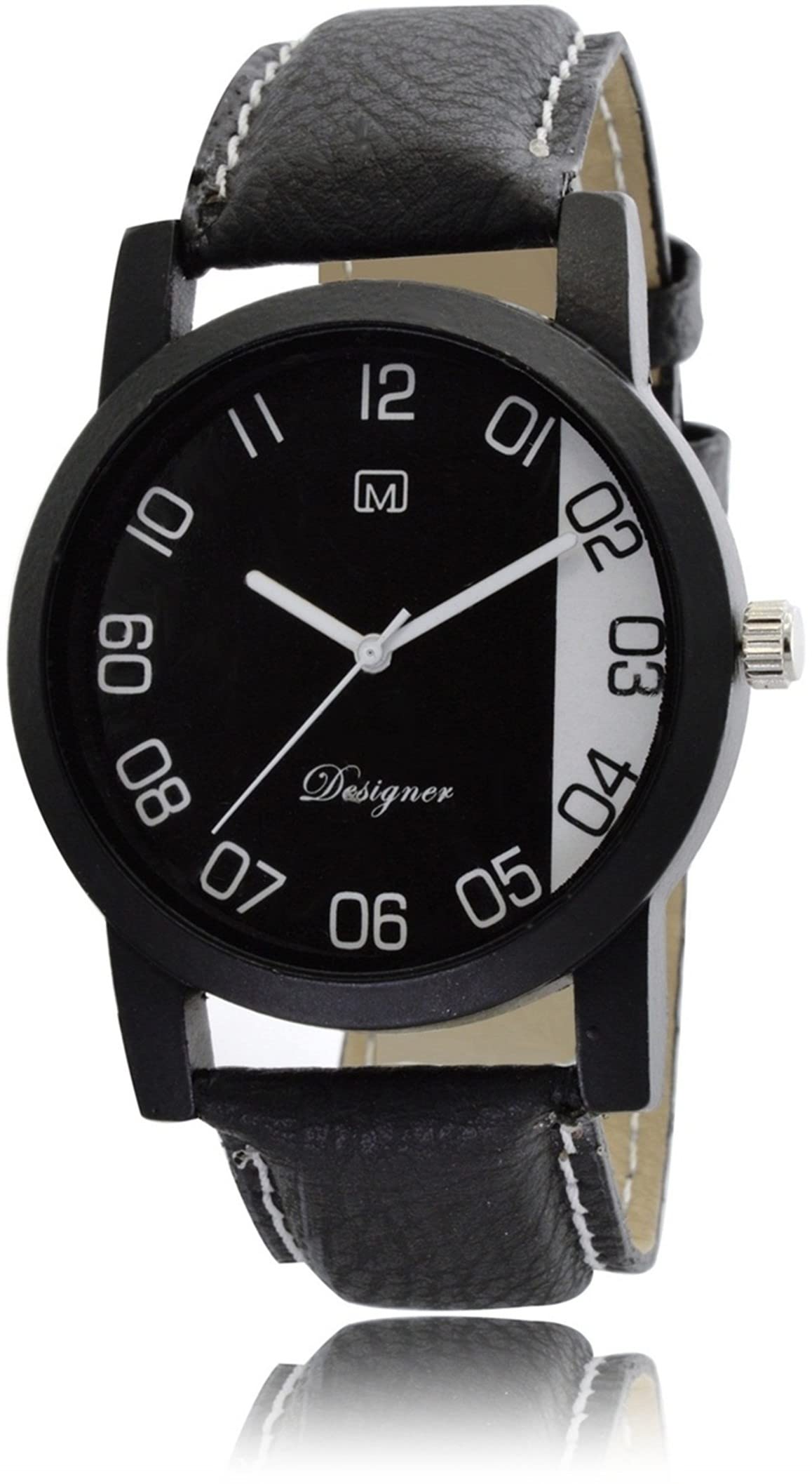 OM DESIGNER Stylish Analogue Mens & Boys Watch BL-19 Black (B09T1918M4) Amazon Price History, Amazon Price Tracker