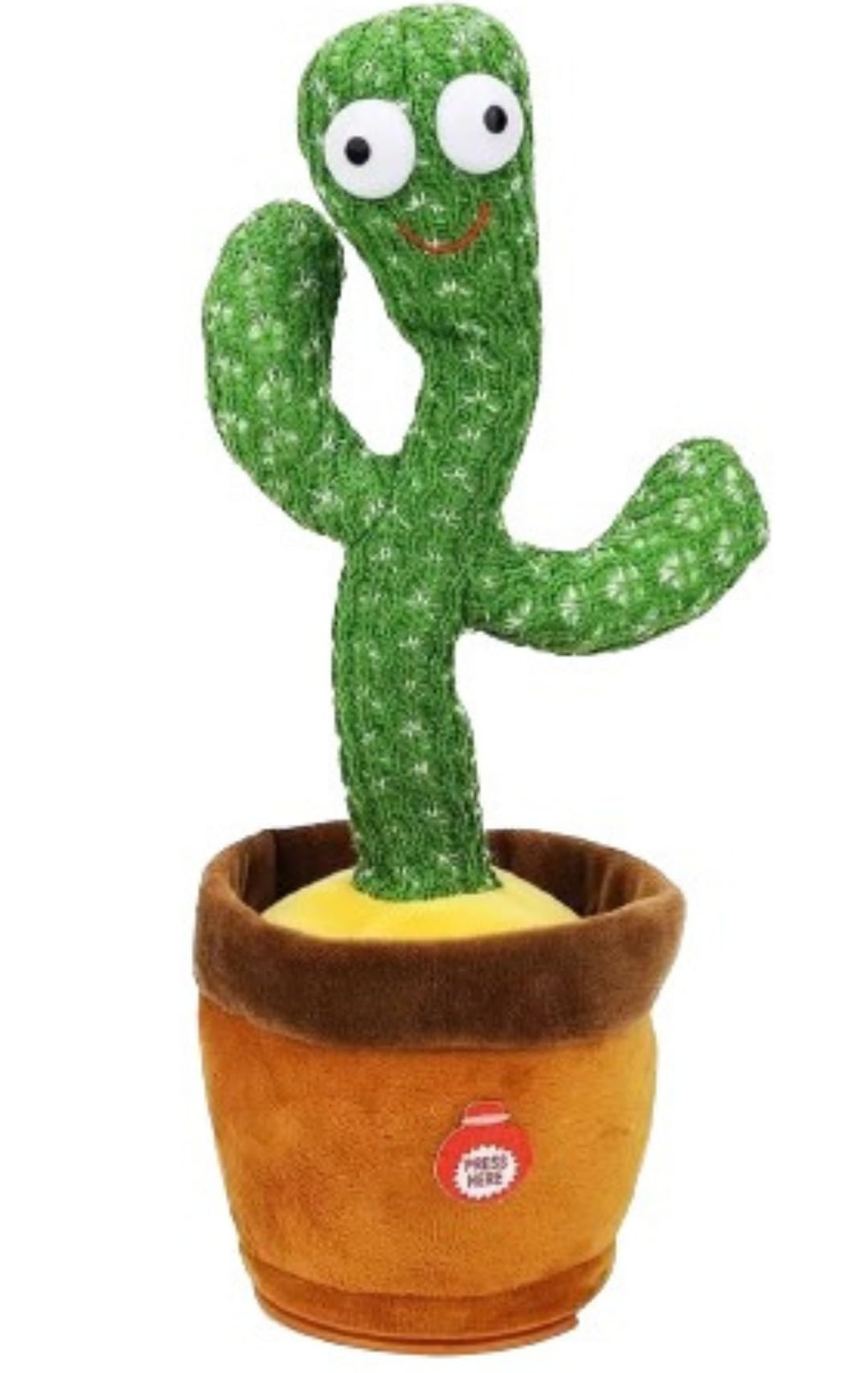 Rechargeable Dancing Cactus | Premium Talking Toy Cactus Plush Toy | Recording Repeat What You Say Funny Education Toy | Charge and Use Cactus Talking Toy
