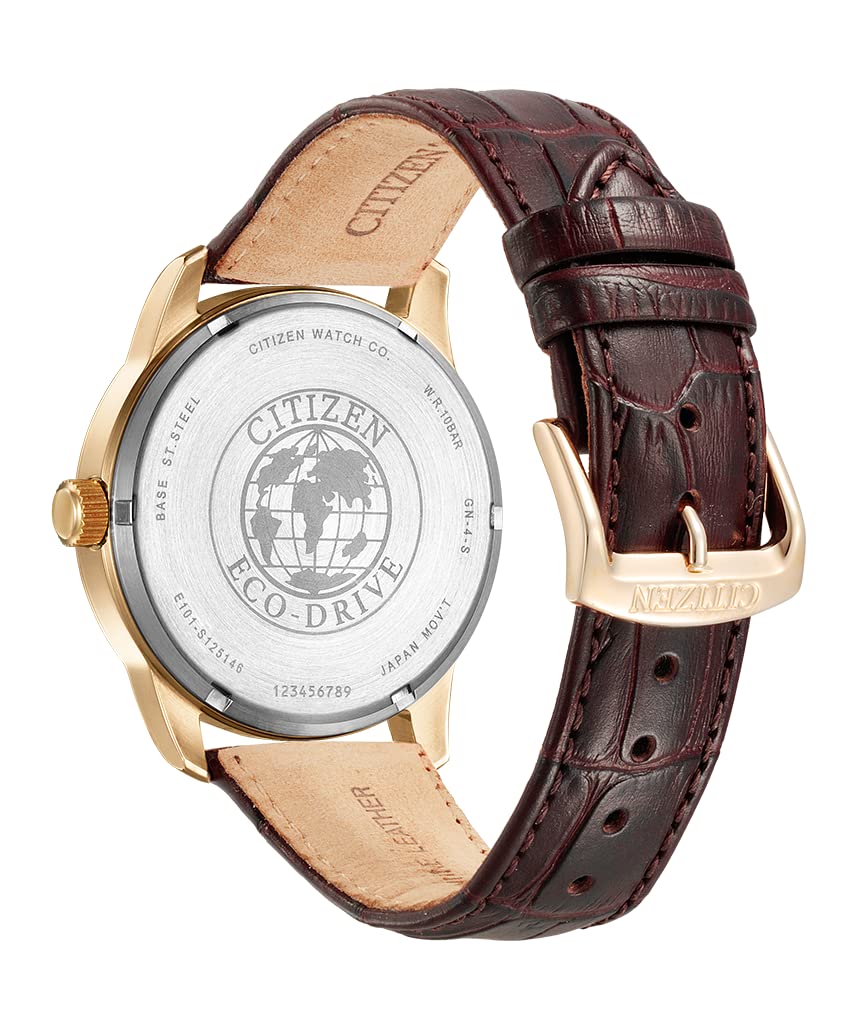 Citizen Męski zegarek analogowy Eco-Drive Watch, biały, Rozmiar uniwersalny, Pasek