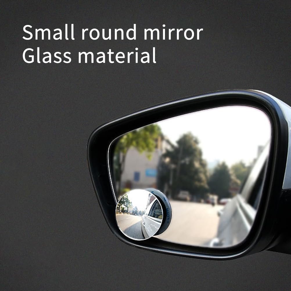 2 Specchietti Angolo Morto Per Auto - Vetro Convesso HD 2 Pollici, Regolabile 360° - Per SUV E Camion - Foto 6