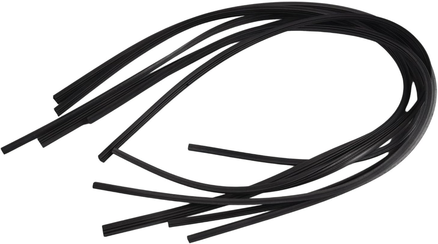 6 Pack 32"/80 Cm Windshield Wiper Replacement Rubbers, Black Rubber Blades Strips For Cars, Vans, Buses And Trucks, For Various Sizes