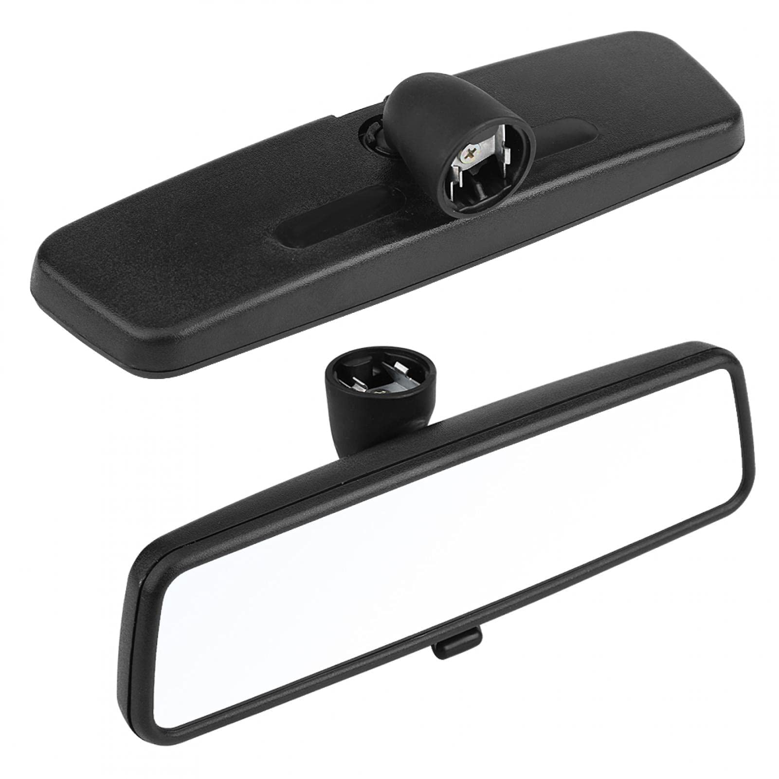 Rétroviseur intérieur, rétroviseur anti-éblouissement, rétroviseur intérieur de voiture pour Passat B5 Jetta Golf MK4 99-05 3B0857511G(Le noir)
