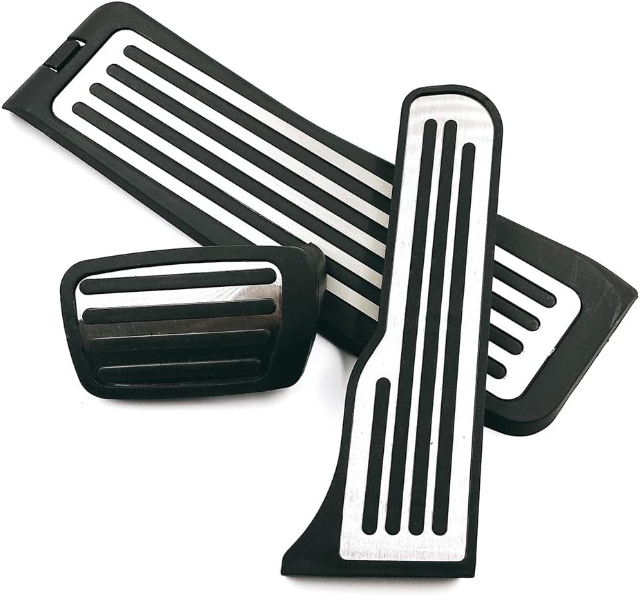 FSFY LHD Stainless Steel Car Foot Rest Brake Gas Pedals