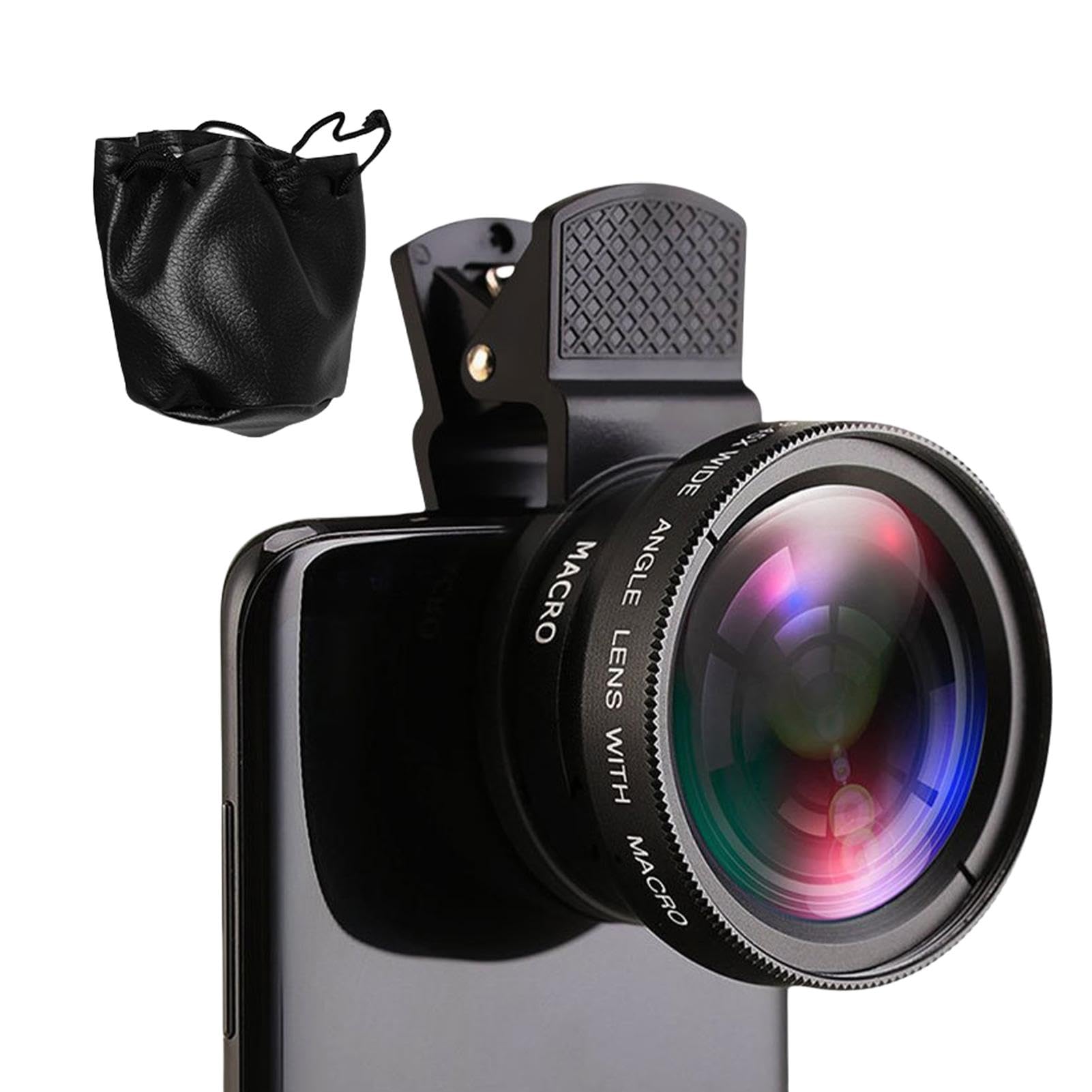 Kit de lentes para teléfono de gran angular 0.45x y macro de alta nitidez 8