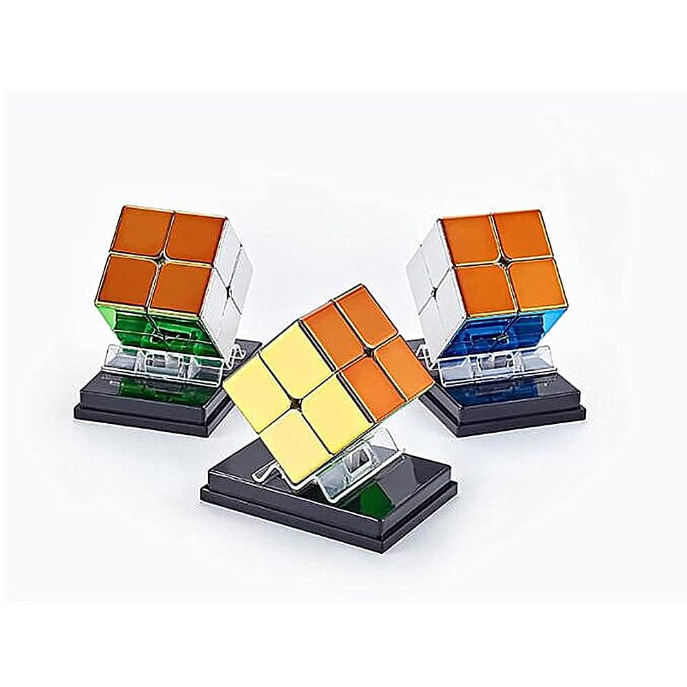 XMDCuber Speed Cube, 2x2 Magnetic Speed Cube Stickerless Mirrorless Reflective Puzzle 2x2x2 Glossy