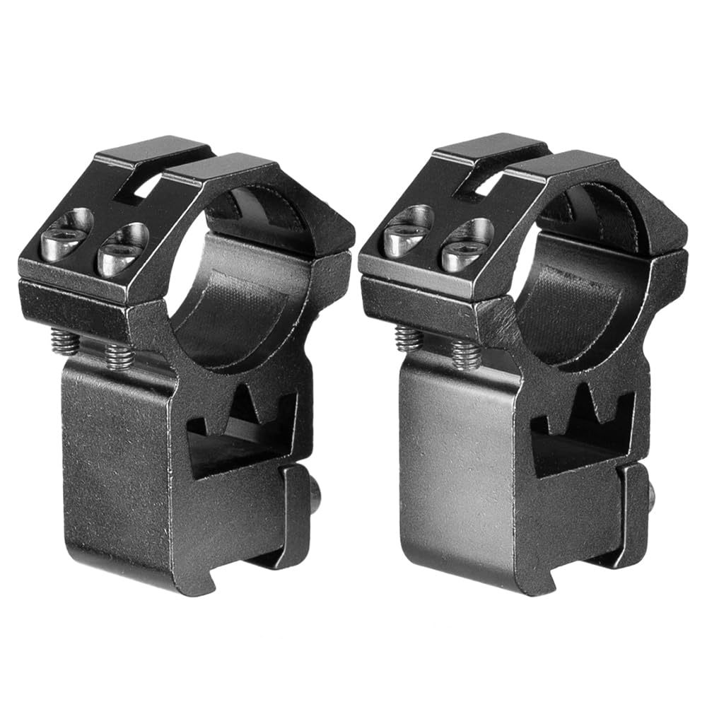Una Coppia 25.4mm Anelli di Montaggio Ottico Dovetail Doppio Nail Base 11MM Rail Altezza Sella