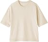 Muji Women's Sweater, UV Protection, Strong Twist Cotton, Half Sleeve Sweater