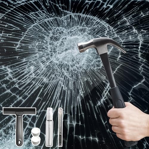 DUOFIRE Window Security Film Premium 4 Mil Tempered Glass Window Film for Enhanced Safety Adhesive Anti-Shatter for Supermarket, Display Cabinet, Home, Office Windows 11.8 x 78.7 in(Clear)