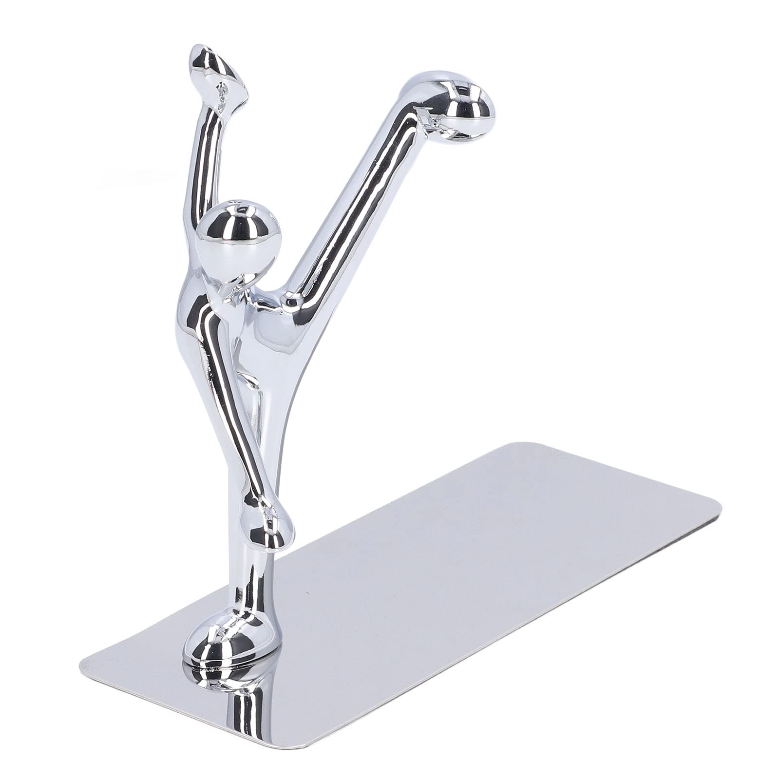 2 Stück Metall-Buchstützen, einzigartiges Männer-Design, einfache, modische dekorative Buchstützen für Zuhause, Büro, Bar, Restaurant