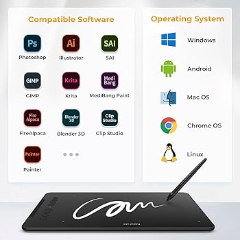Amazon.com: XPPen Updated Deco 01 V3 Drawing Tablet-16384